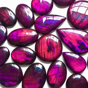 Labradorite Cabochon Lot Very Rare Purple Dyed Labradorite Cabochons Lot Mix Shape And Size Labradorite Lot labradorite cabochon, image 1