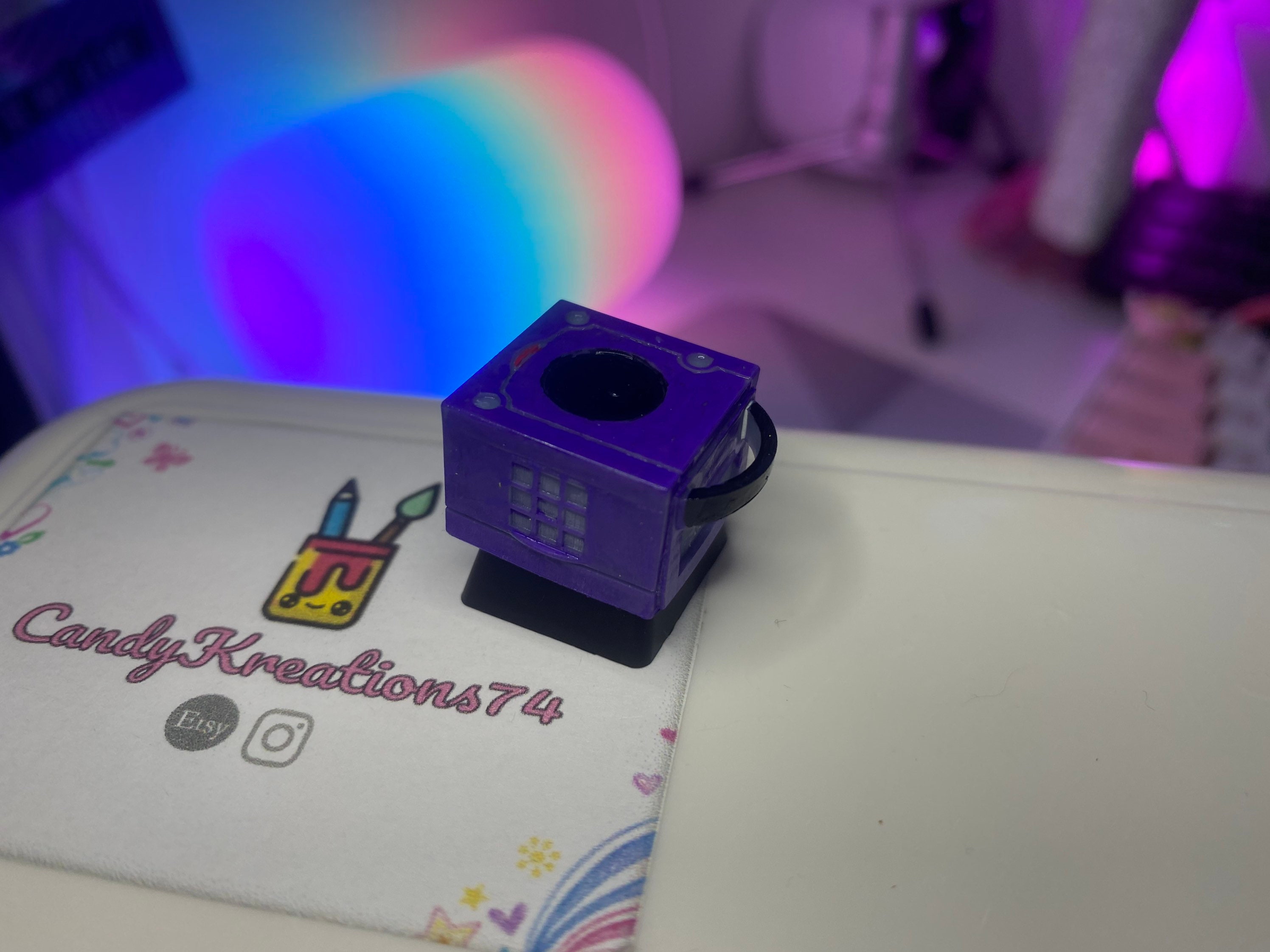 Handmade Nintendo Gamecube Artisan Keycap / Retro Gaming Etsy