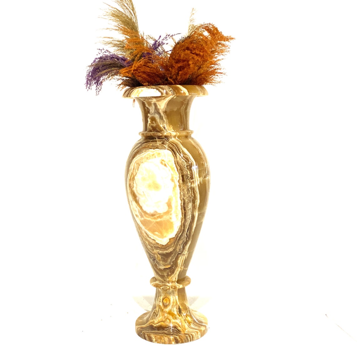 Natural Onyx Vase Handmade 73 Cm 26 Cm Oversized Etsy