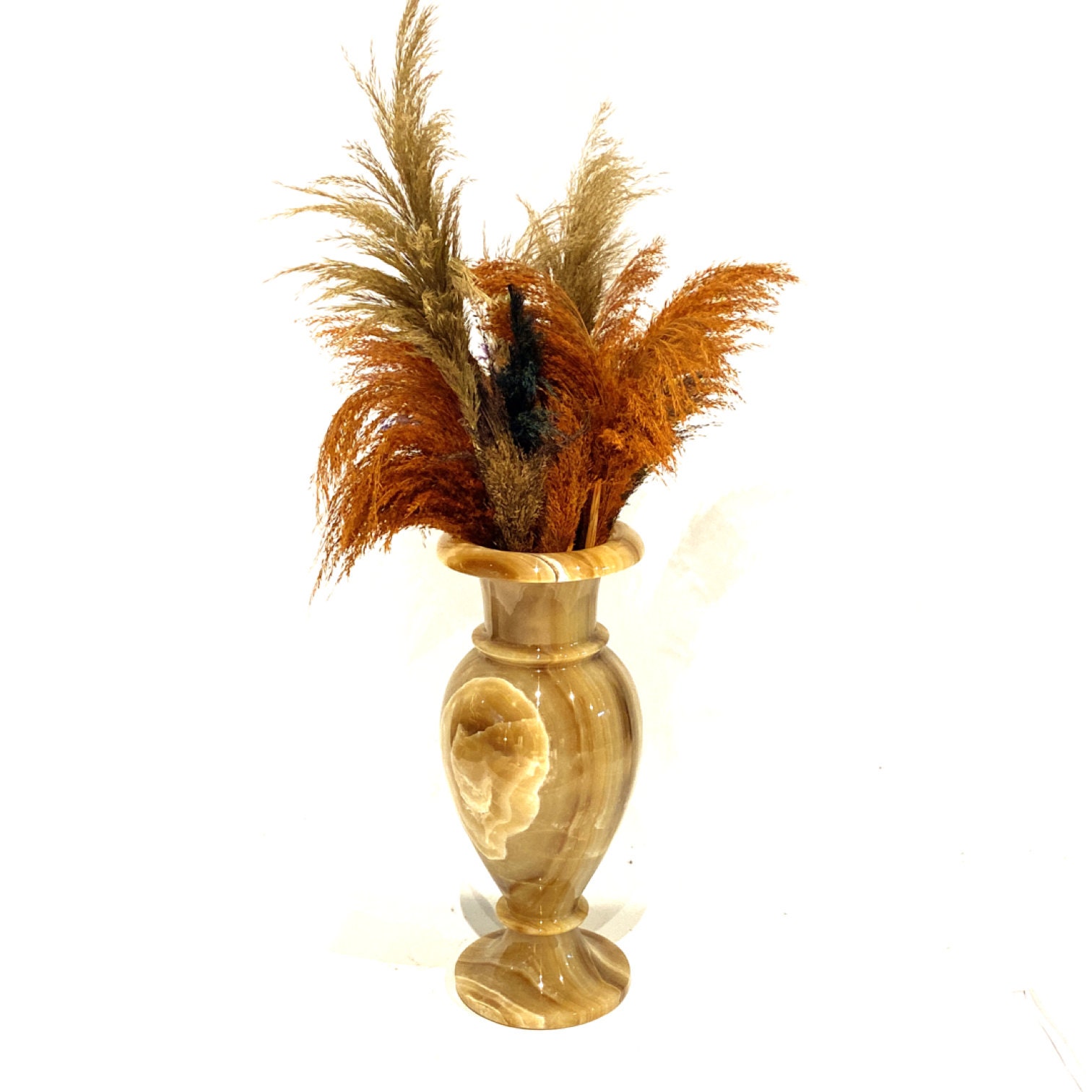 Natural Onyx Vase Handmade 50 Cm 20 Cm Oversized Etsy