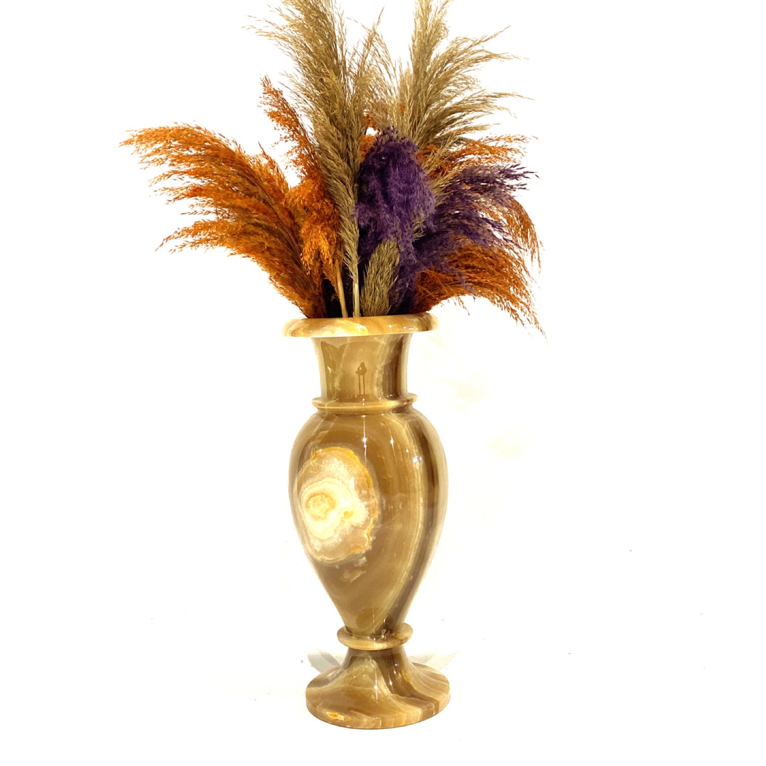 Natural Onyx Vase Handmade 50 Cm 20 Cm Oversized Etsy