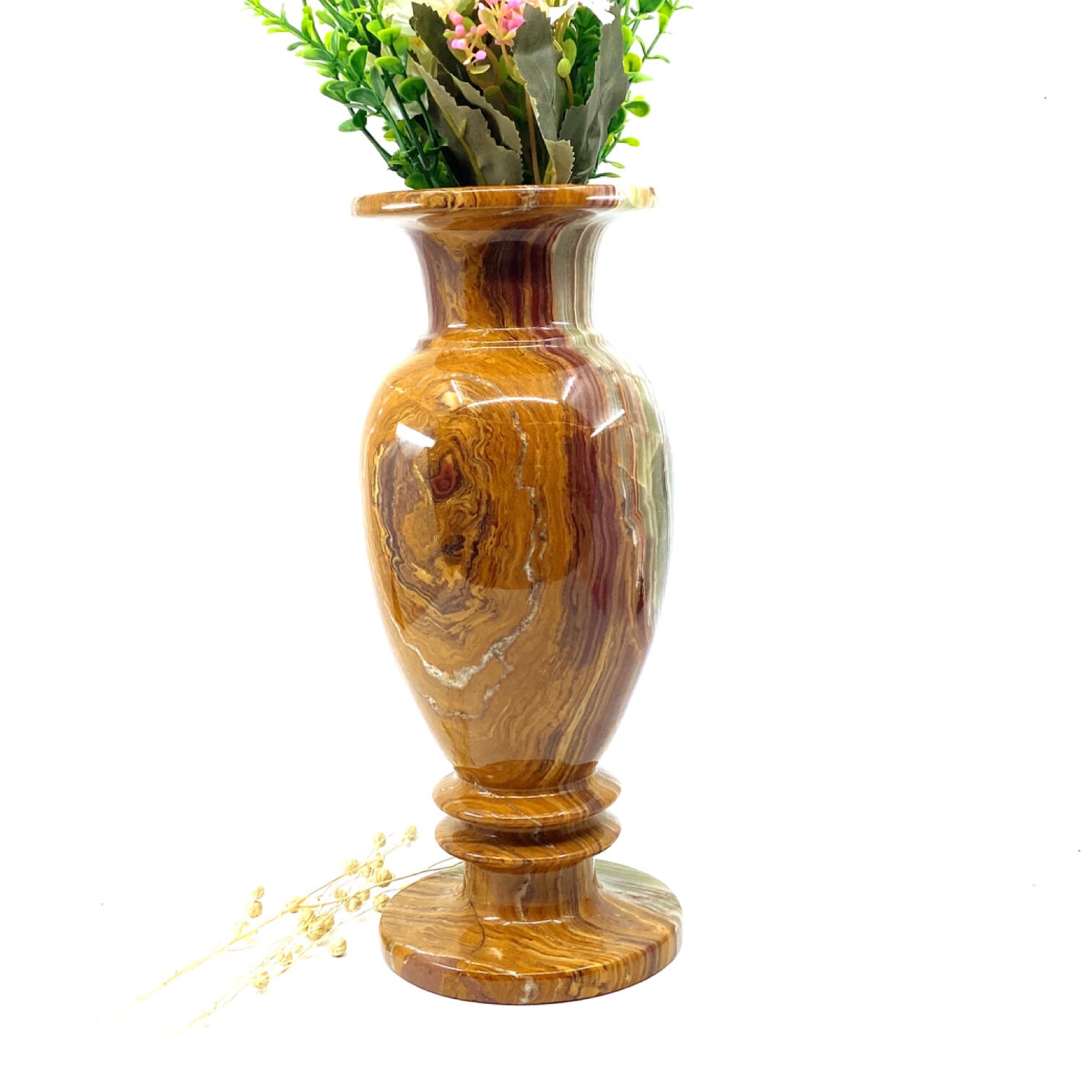 Onyx Marble Vase Handmade 30 Cm 12 Cm Natural Marble Etsy