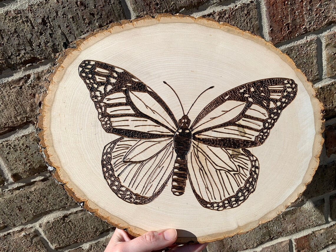 Butterfly Wood Burning Etsy