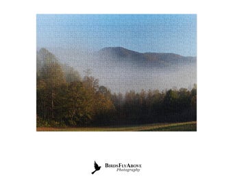 Cades Cove Misty Mountain | 500-Piece Puzzle with Tin Box