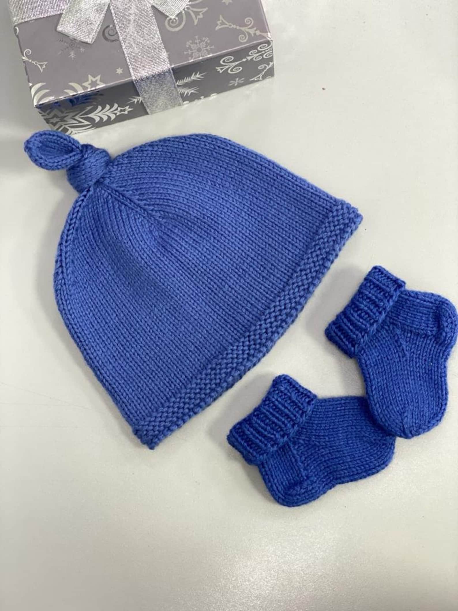 Handmade hat and socks for newborn baby knitted hat hat Etsy