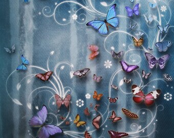 Nautistore, Panel -Maritim Tattoo 58 Butterfly- Jersey