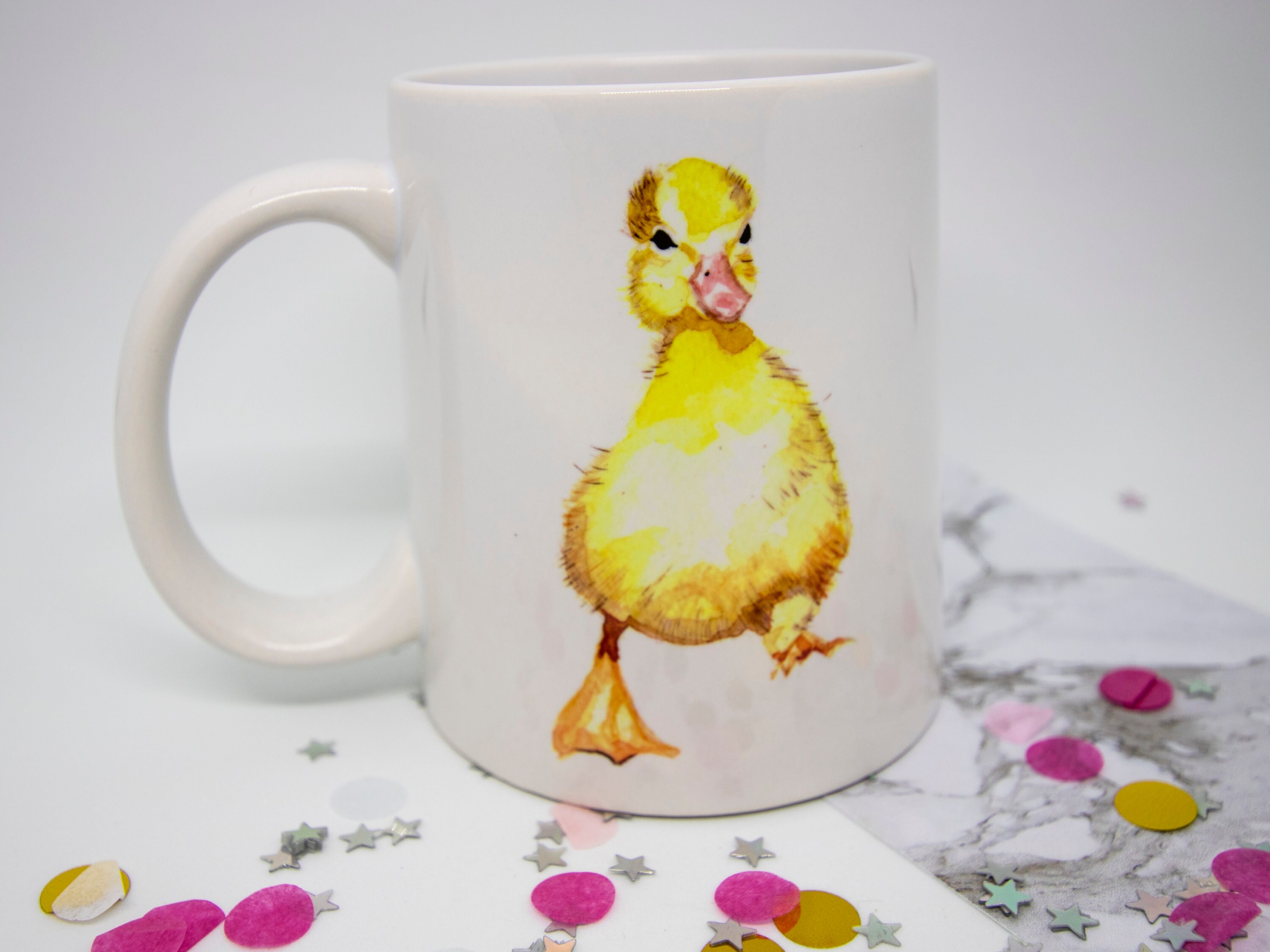 Duck Mug Bird Mugs Illustrated Mugs Handpressed Mugs Etsy