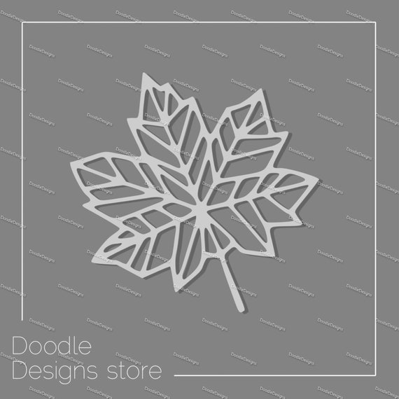 Intricate Maple Leaf SVG/ Maple Leaf Outline for - Etsy