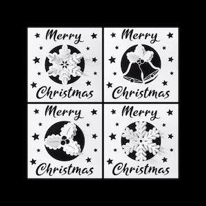 Pop up christmas card svg bundle for Cricut/Silhouette cutting machines. SVG/ Cutting files/ PNG/ Paper Cutting/ Cardmaking