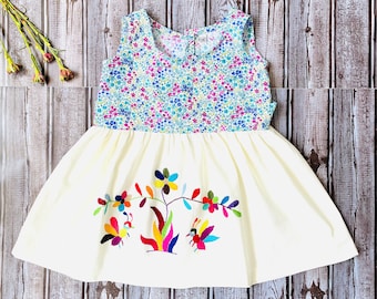 Unique Embroidered Mexican Dress for Toddler size 2