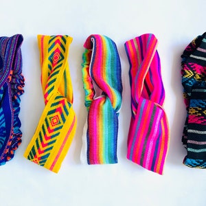 Mexican Serape Knot Cambaya Headband, Colorful Mexican Headband, Cambaya Headband