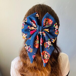 Colorful Mexican Hair Bows for Girls