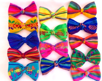 Serape Mexican Bows for Girls/ Colorful Mexican Bows/ Cambaya Bows