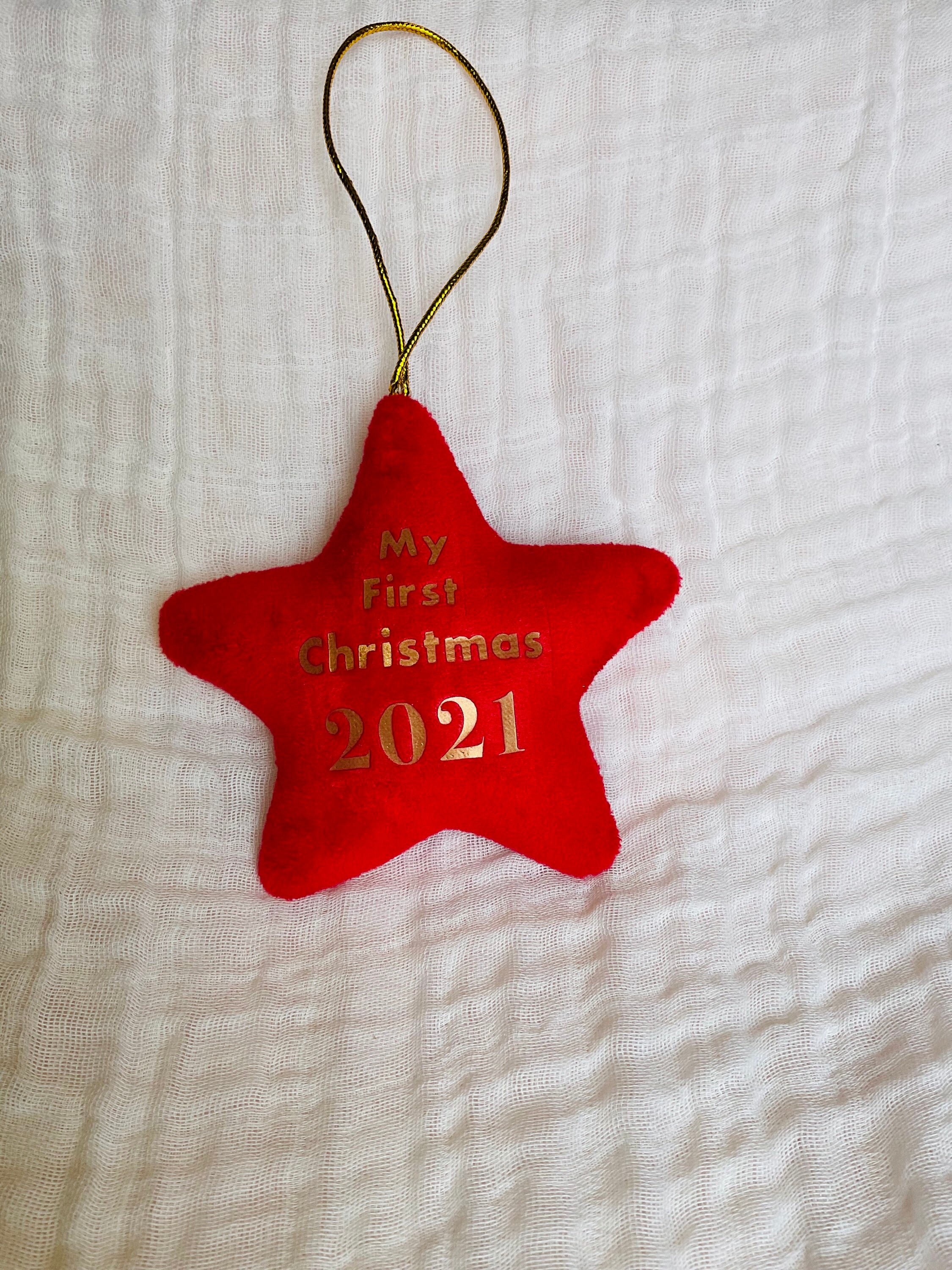 First Christmas Personalised Tree Decoration  Etsy UK