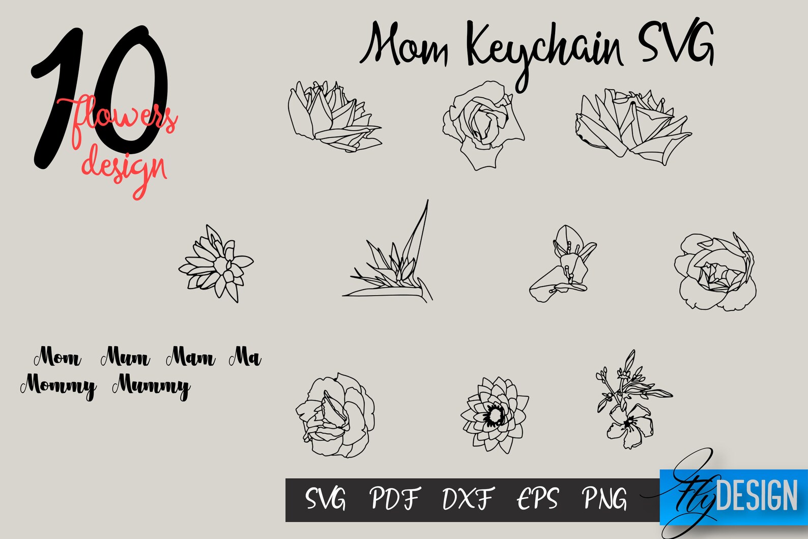 Download Mom keychain SVG Womens keychains Key Chain for Mother's ...