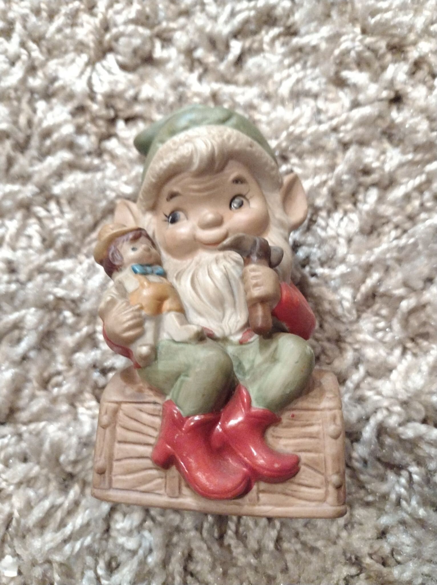 Vintage Homco Toy Elf Figurine Etsy