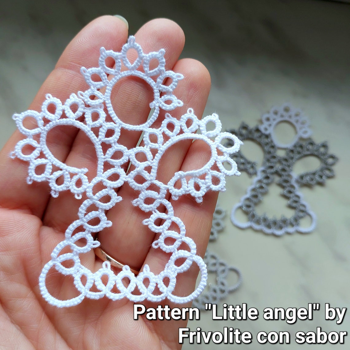 Tatting Pattern PDF little Angel for Shuttles - Etsy