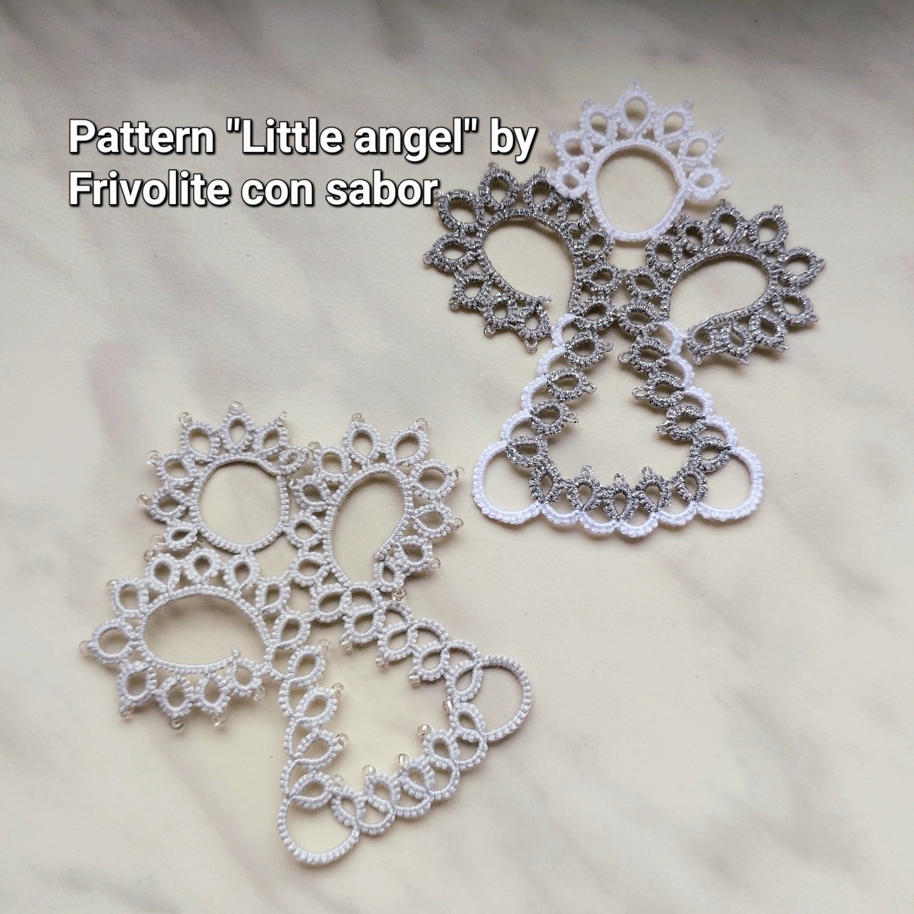 Tatting Pattern PDF little Angel for Shuttles Etsy Australia