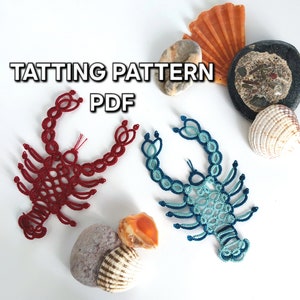 Tatting pattern PDF "Cancer" by Frivolite con sabor for shuttle tatting