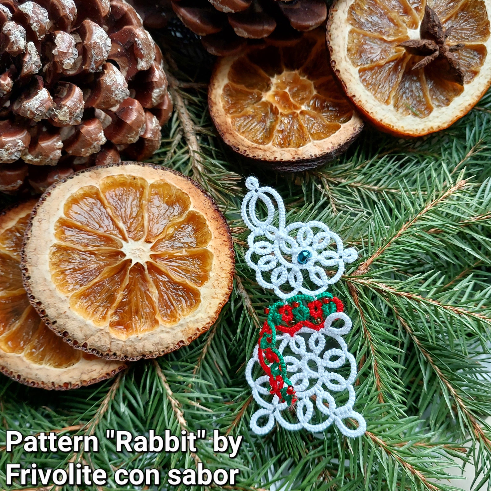 Tatting PDF Pattern rabbit for Shuttles - Etsy