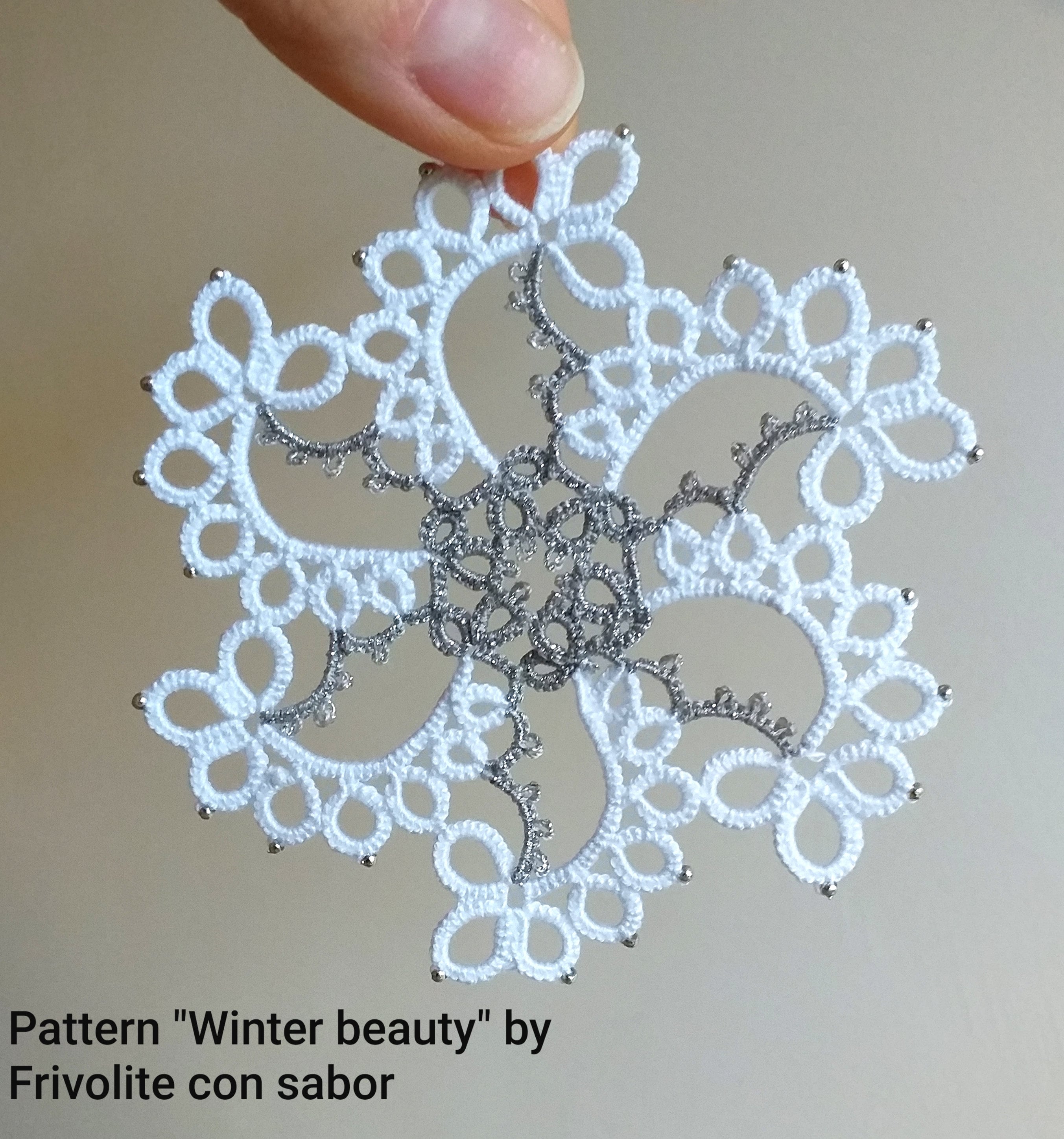 Tatting Pattern PDF Snowflake winter Beauty for - Etsy