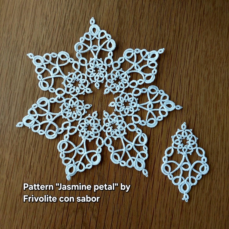 Jamine Petal tatting pattern