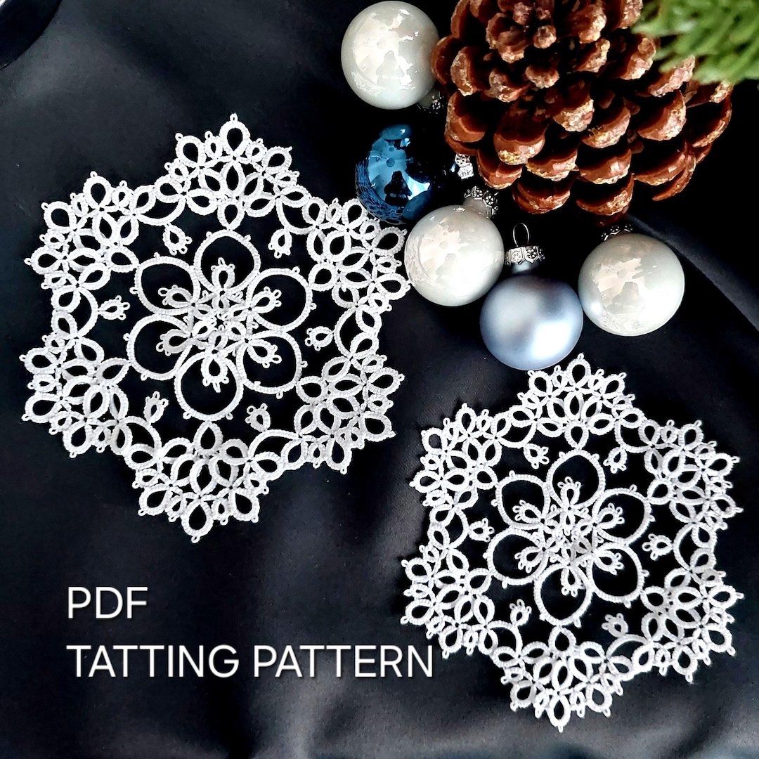 Tatting Pattern PDF Crocus by Frivolite Con Sabor for Shuttles With ...