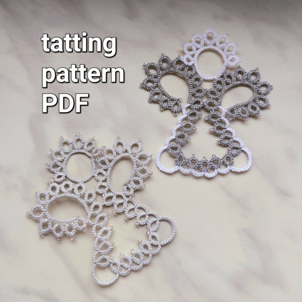 Tatting pattern PDF "Little angel" for shuttles