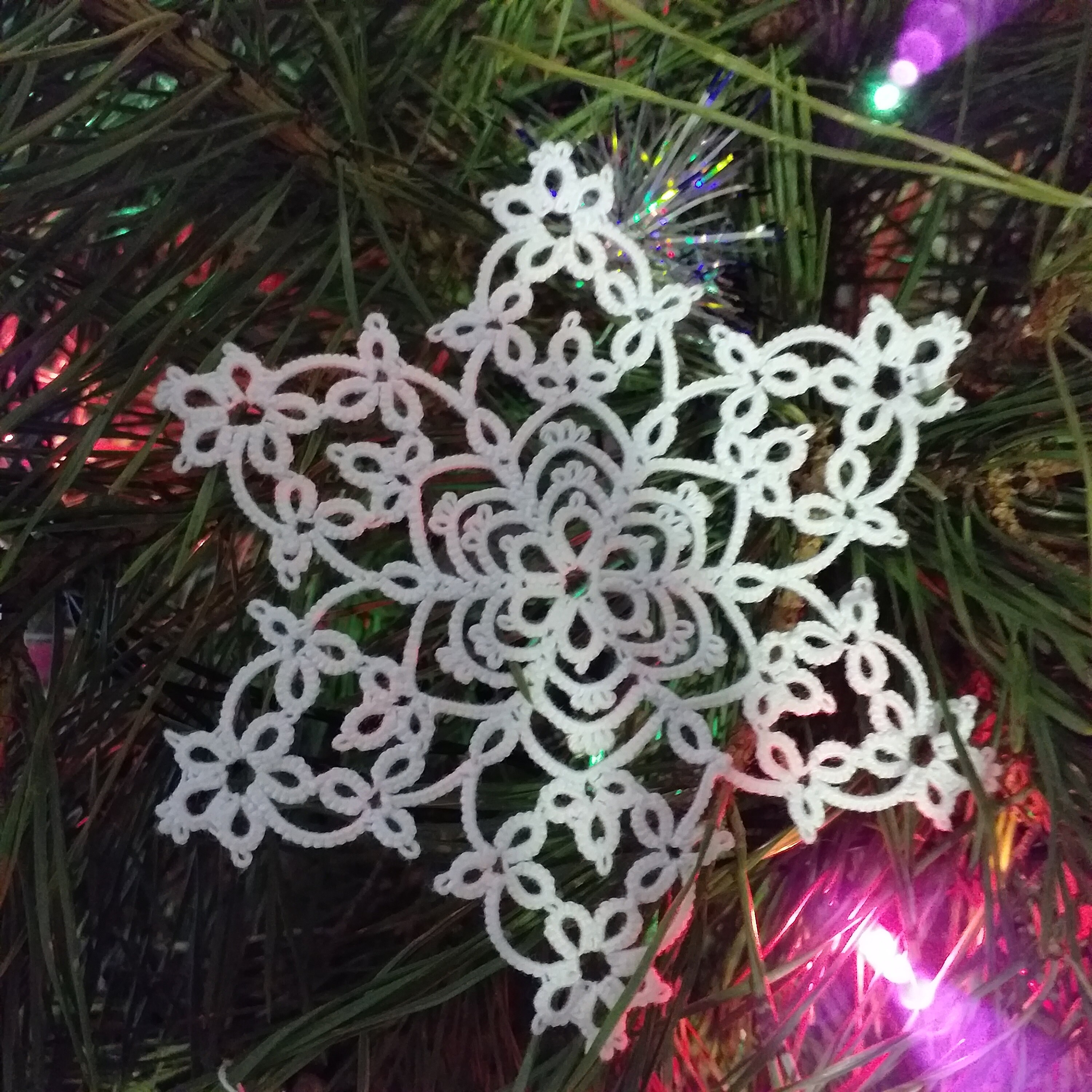 Tatting Pattern PDF Snowflake winter's Flowers - Etsy