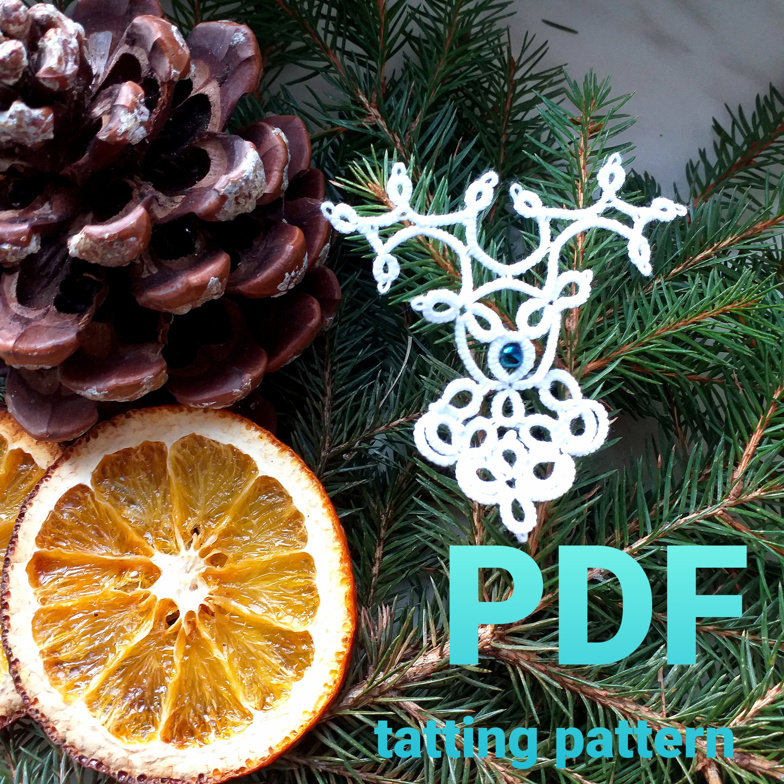 Tatting pattern PDF "Reindeer" for shuttles