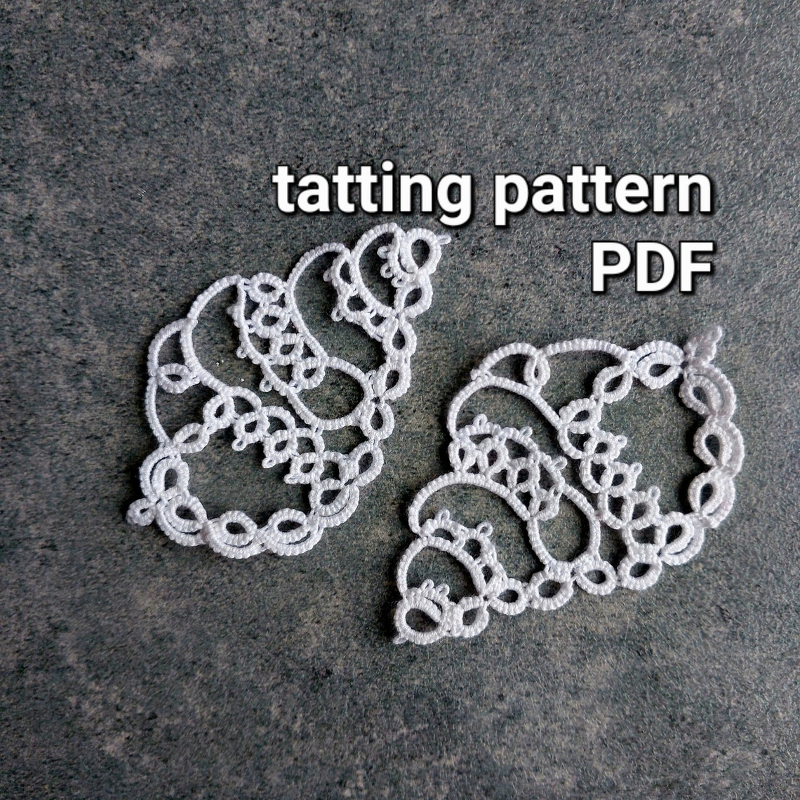 Tatting Pattern PDF shell by Frivolite Con Sabor - Etsy