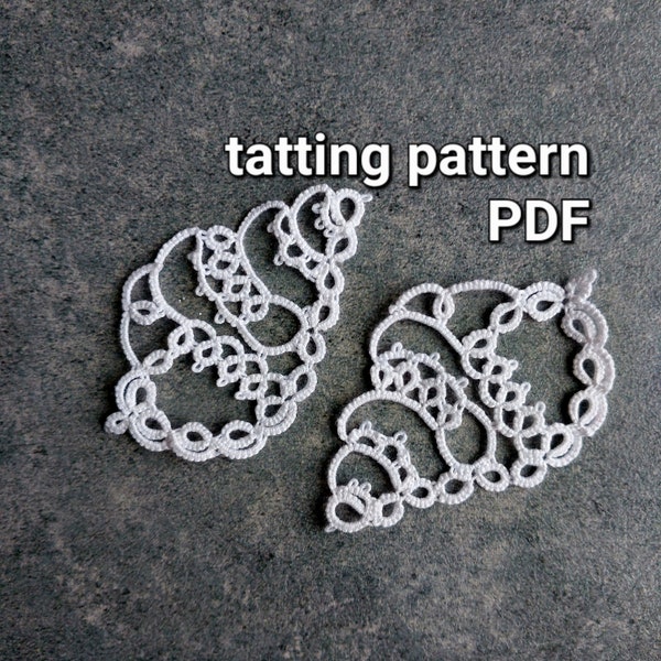 Tatting pattern PDF "Shell" by Frivolite con sabor for shuttles