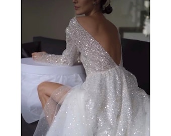 Sparkly Wedding Gown - Etsy