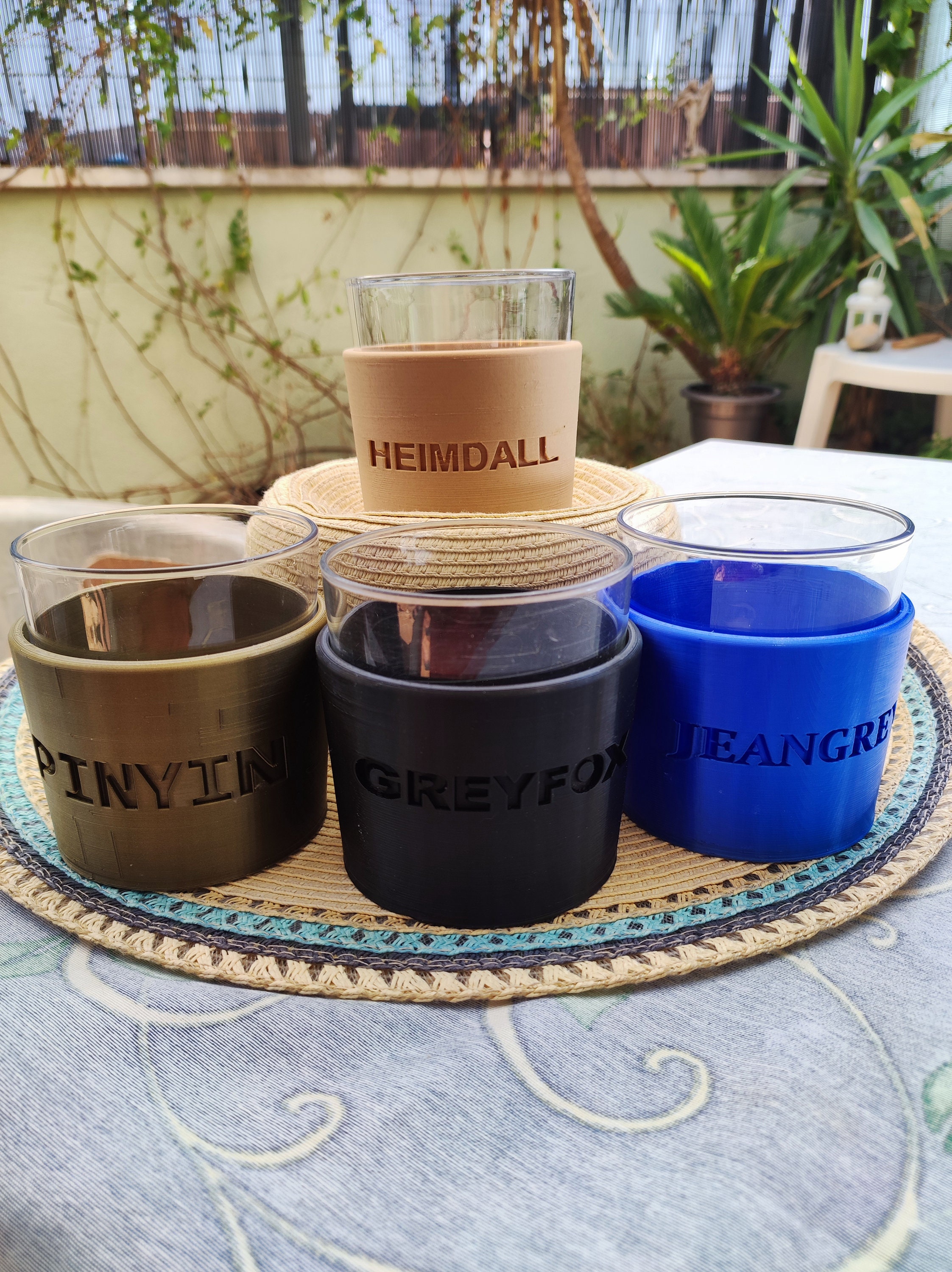 Designer Bottle Plus Two Customizable Glass Covers Etsy UK