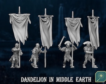 Half Orc Bannerman and Drummer. (Dandelion In Middle Earth)