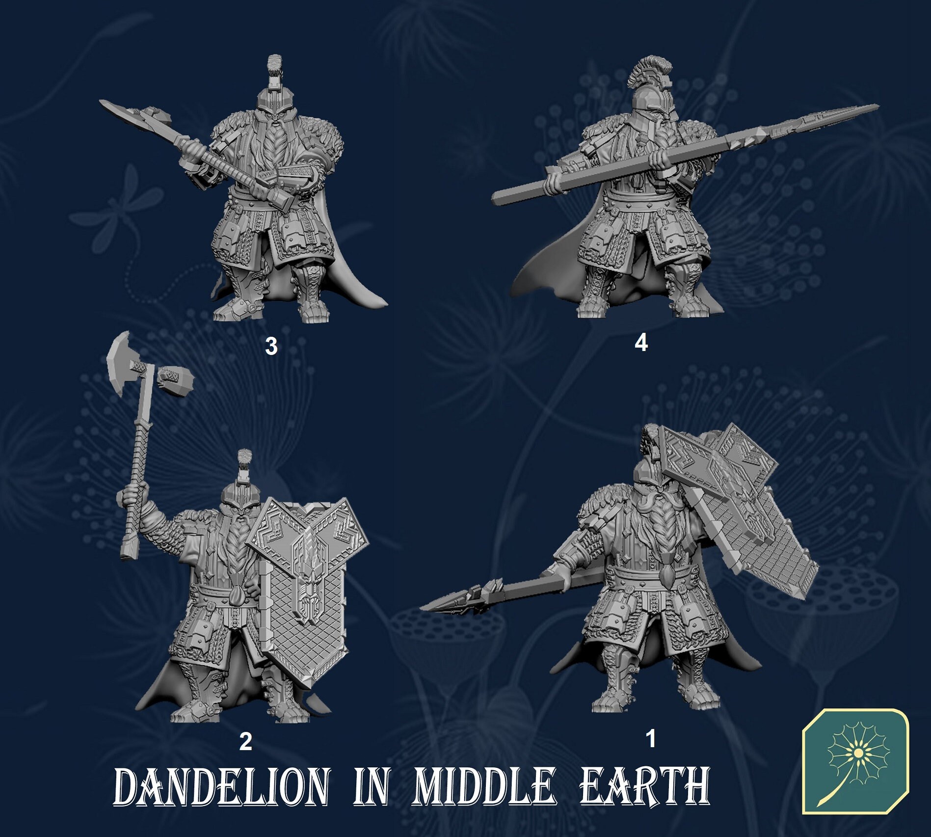 未開封　Dark Sword Mountain Giant メタルミニチュア Half Giant with Battle Axe | Dark Sword Miniatures