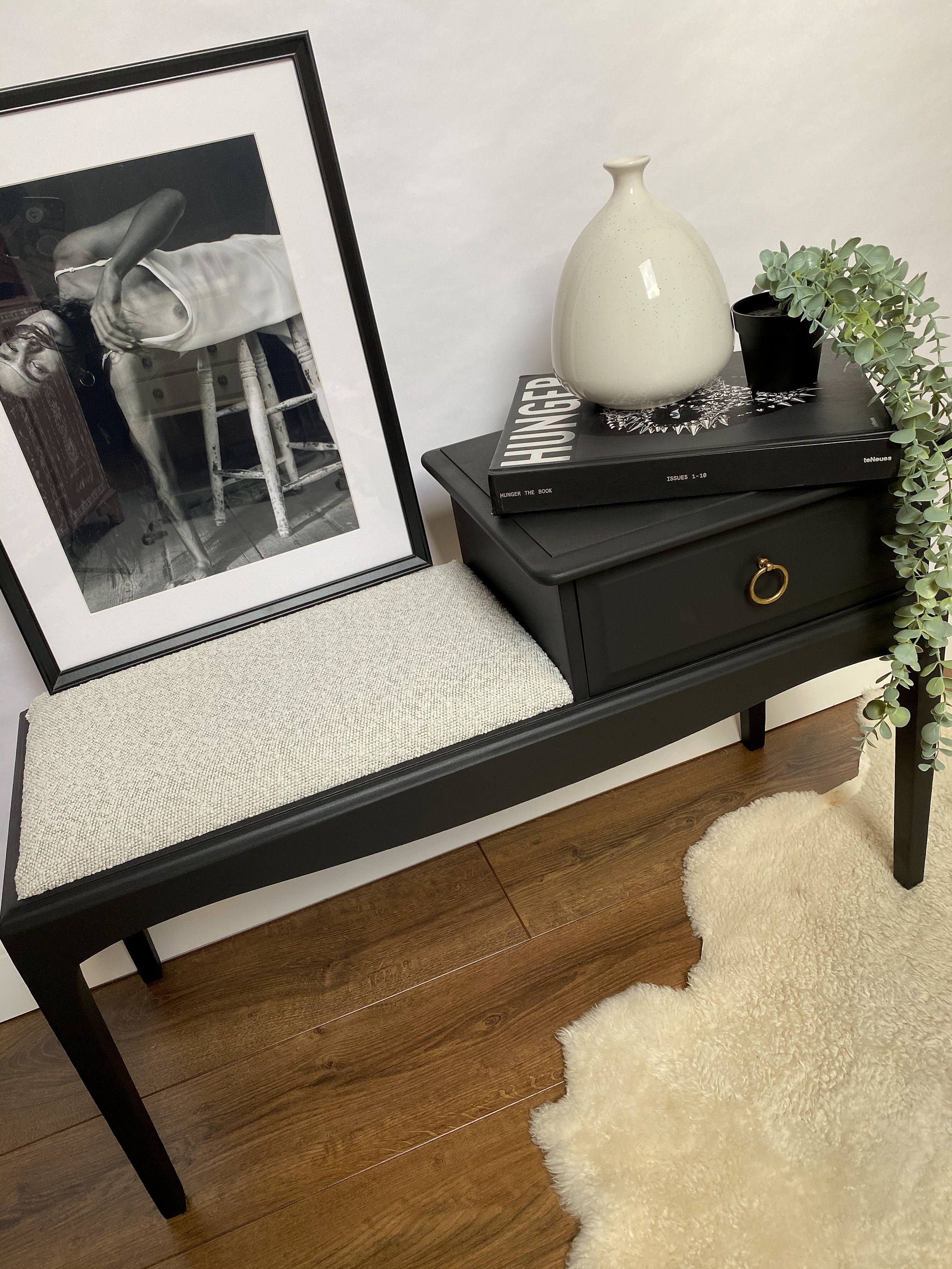 Vintage Phone Table With Seat UK