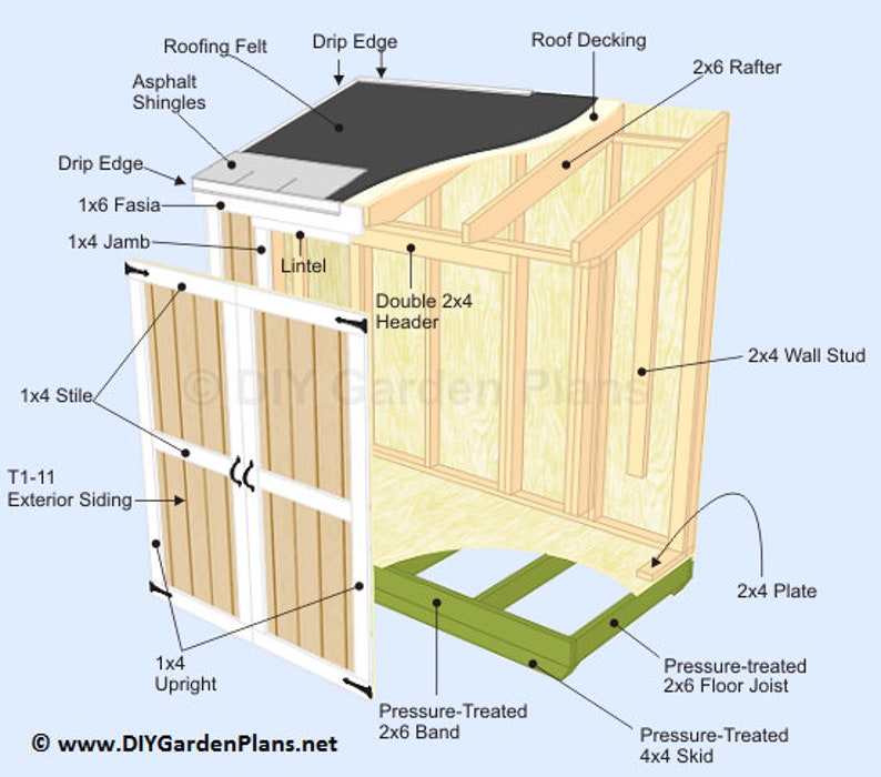 4x8 Lean To Shed Plans PDF Download image 2