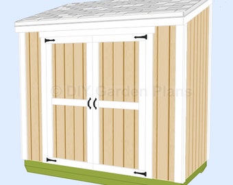 4x8 Lean To Shed Plans | PDF Download