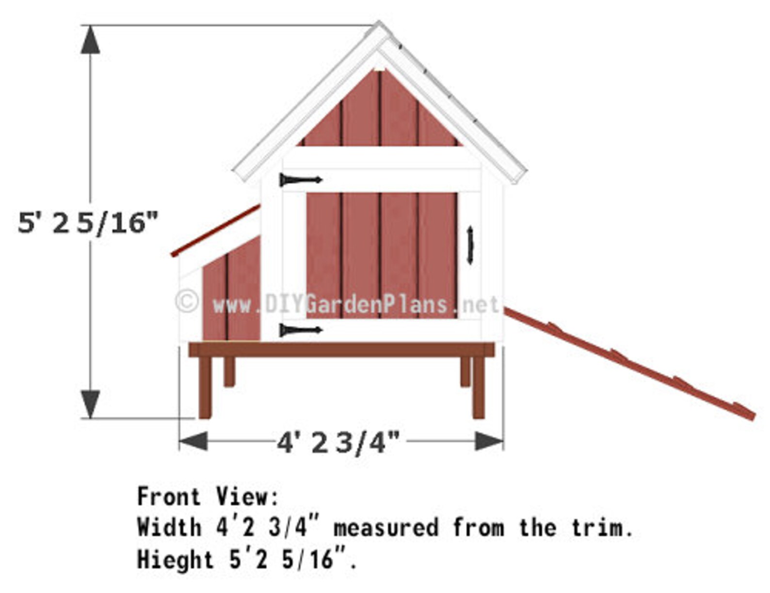 4x4 Chicken Coop Plans PDF Download Etsy