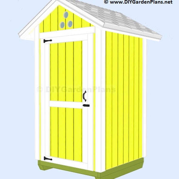 4x4 Small Shed Plans | PDF Download