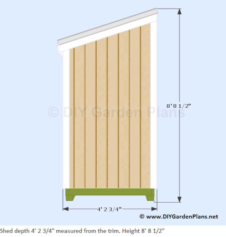 4x8 Lean To Shed Plans PDF Download image 4