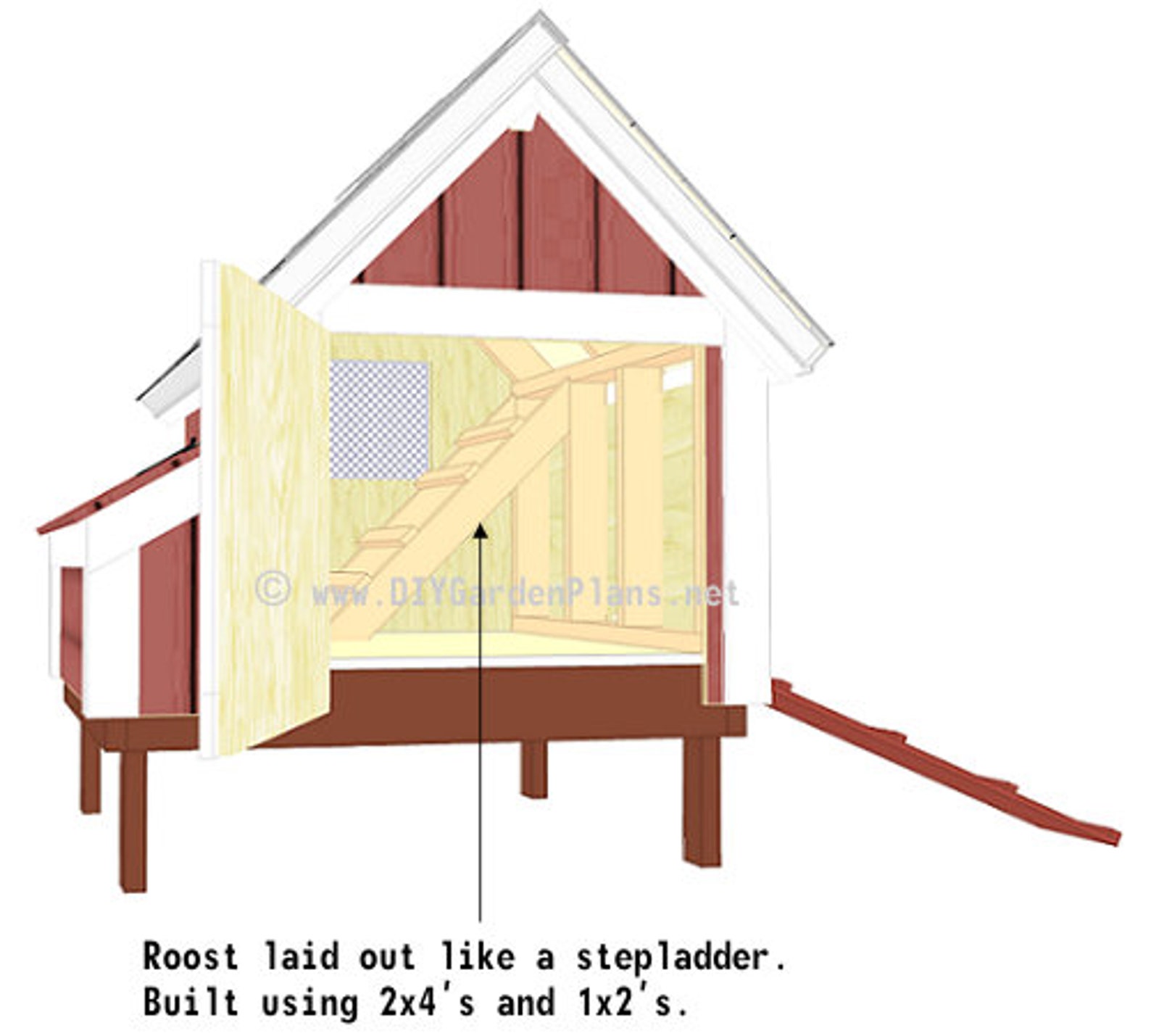 4x4 Chicken Coop Plans PDF Download Etsy