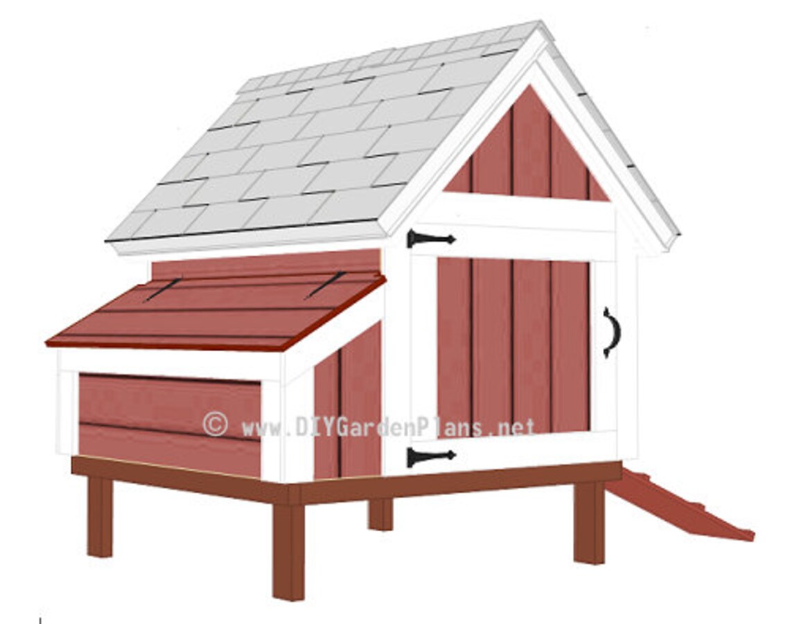 4x4 Chicken Coop Plans PDF Download Etsy