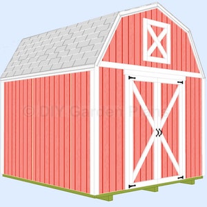 10x10 Gambrel Shed Plans | PDF Download