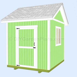 8x10 Giebelschuppen Pläne | PDF Download