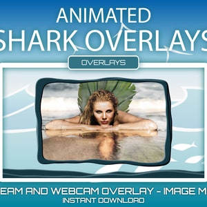 Animated Shark Stream Overlays