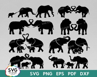 Free Free Elephant Family Svg 50 SVG PNG EPS DXF File