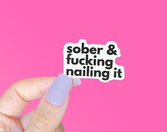 Sobriety Stickers, Sobriety Gifts for Women, Sobriety Gift for Men, Sober Gifts, Gift for Sponsor, 1 Year Sober, Normalize Sobriety