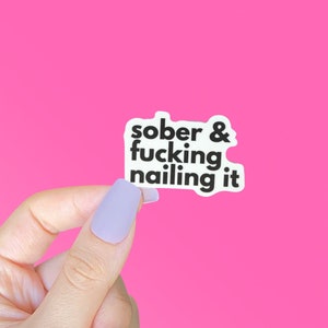 Sobriety Stickers, Sobriety Gifts for Women, Sobriety Gift for Men, Sober Gifts, Gift for Sponsor, 1 Year Sober, Normalize Sobriety